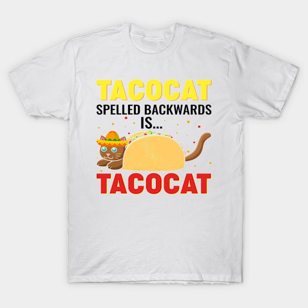 Tacocat spelled back wards is Tacocat T-Shirt by walidhamza